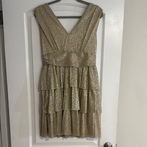 Lilly Pulitzer Shimmering Gold Dress